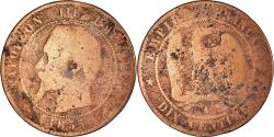 World Coins - Coin, France, Napoleon III, 10 Centimes, 1855, Paris, , Bronze