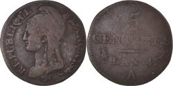 World Coins - Coin, France, Dupré, 5 Centimes, AN 4, Paris, , Bronze, KM:635.1