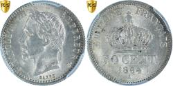 World Coins - Coin, France, Napoleon III, 50 Centimes, 1864, Paris, PCGS, MS63,