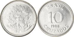 World Coins - Coin, Brazil, 10 Cruzados, 1988, , Stainless Steel, KM:607