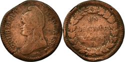 World Coins - Coin, France, Dupré, Decime, 1796, Lyon, , Bronze, KM:644.5