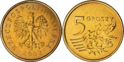 World Coins - Coin, Poland, 5 Groszy, 2003, Warsaw, , Brass, KM:278