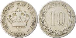 World Coins - Coin, Greece, George I, 10 Lepta, 1894, Paris, , Copper-nickel, KM:59