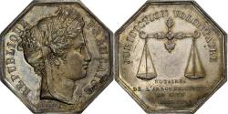 World Coins - France, Token, Notaires de l'Arrondissement de Gien, Silver,