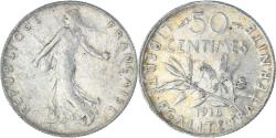 World Coins - Coin, France, Semeuse, 50 Centimes, 1918, Paris, , Silver, KM:854