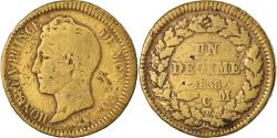 World Coins - Coin, Monaco, Honore V, Decime, 1838, Monaco, Cuivre jaune, , Copper