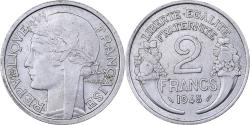 World Coins - France, 2 Francs, Morlon, 1948, Paris, Aluminum,