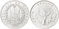 World Coins - Coin, Djibouti, 5 Francs, 1977, , Aluminium, KM:E3