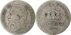 World Coins - Coin, France, Napoleon III, 50 Centimes, 1865, Strasbourg, , Silver