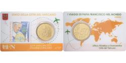 World Coins - Vatican, Pope Francis I, 50 Euro Cent, Stamp & coin card n°27, 2019, Nordic
