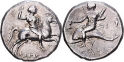 Ancient Coins - Calabria, Stater, 250-235 BC, Tarentum, Silver,