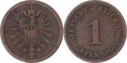 World Coins - Coin, Germany, Pfennig, 1886