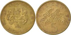 World Coins - Coin, Singapore, 5 Cents, 1986, British Royal Mint, , Aluminum-Bronze