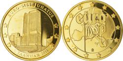 World Coins - Estonia, Medal, Europa, Euro-Sissejuhatus, Politics, Society, War, 2011,