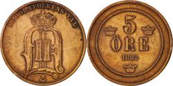 World Coins - Coin, Sweden, Oscar II, 5 Öre, 1882, , Bronze, KM:736