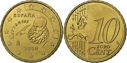 World Coins - Spain, 10 Euro Cent, 2008, Madrid, Nordic gold,