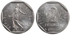 World Coins - Coin, France, Semeuse, 2 Francs, 1986, , Nickel, KM:942.1, Gadoury:547