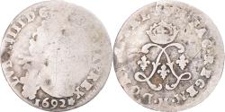 World Coins - Coin, France, Louis XIV, 4 Sols aux 2 L, 1692, Metz, , Silver