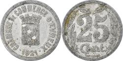 World Coins - France, Chambre de commerce d'Evreux, 25 Centimes, 1921, , Aluminium