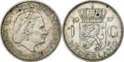 World Coins - Netherlands, Juliana, Gulden, 1957, Utrecht, Silver, , KM:184