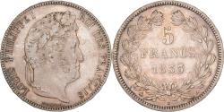 World Coins - France, 5 Francs, Louis-Philippe, 1833, Rouen, Silver, , Gadoury:678