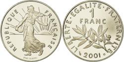 World Coins - Coin, France, Semeuse, Franc, 2001, Paris, BE, , Nickel, KM:925.2