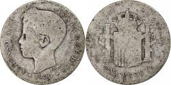 World Coins - Coin, Spain, Alfonso XIII, Peseta, 1900, Madrid, , Silver, KM:706