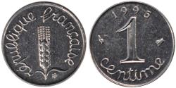 World Coins - Coin, France, Épi, Centime, 1995, Paris, , Stainless Steel, Gadoury:91