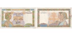 World Coins - France, 500 Francs, La Paix, 1942-01-29, V.4559, AU(55-58)