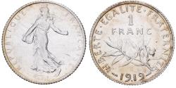 World Coins - France, Franc, Semeuse, 1919, Paris, Silver, , Gadoury:467, KM:844.1
