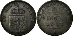 World Coins - Coin, German States, PRUSSIA, Friedrich Wilhelm IV, 4 Pfennig, 1847, Berlin