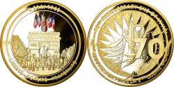 World Coins - France, Medal, 70ème Anniversaire Fin de la 2ème Guerre Mondiale, Politics