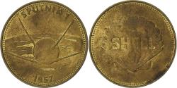 World Coins - France, Token, Collection Shell, Sputnik 1, Bronze-Aluminium,