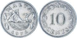 World Coins - Coin, Malta, 10 Cents, 1972