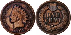 Us Coins - United States, Cent, Indian Head Cent, 1902, U.S. Mint, Bronze,