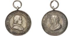 World Coins - France, Medal, Religious medal, Pius IX, Religions & beliefs, , Silver