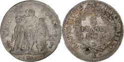 World Coins - France, Directoire, 5 Francs, AN 5, Paris, Silver, , Gadoury:563