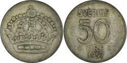 World Coins - Coin, Sweden, 50 Öre, 1957