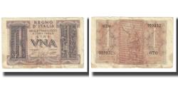 World Coins - Banknote, Italy, 1 Lira, KM:26, VF(20-25)