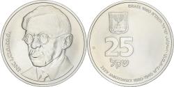 World Coins - Israel, 25 Sheqel, Zeev Jabotinsky, 1980, Ottawa, Silver, , KM:114.1