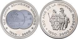 World Coins - Switzerland, Medal, 150 Ans de la Monnaie Suisse, 2000, Copper-nickel,