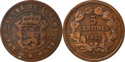 World Coins - Coin, Luxembourg, William III, 5 Centimes, 1855, Paris, , Bronze