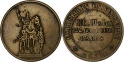 World Coins - France, Token, Exposition Universelle de Paris, Thiébaut et Fils, 1878, Copper
