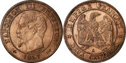 World Coins - Coin, France, Napoleon III, 2 Centimes, 1857, Paris,