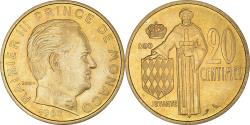 World Coins - Coin, Monaco, Rainier III, 20 Centimes, 1962, , Aluminum-Bronze, KM:143