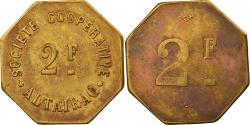 World Coins - Coin, Algeria, Société Coopérative, Altairac, El Harrach, 2 Francs, Rare