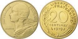 World Coins - France, 20 Centimes, Marianne, 1979, Monnaie de Paris, FDC, Aluminum-Bronze