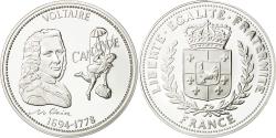 World Coins - France, Medal, Nos Grands Hommes, Voltaire, History, , Silver