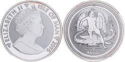 World Coins - Isle of Man, Elizabeth II, 1 Oz, Angel, 2016, Proof, Silver,