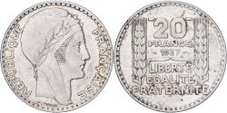 World Coins - France, Turin, 20 Francs, 1937, Paris, , Silver, KM:879, Gadoury:852